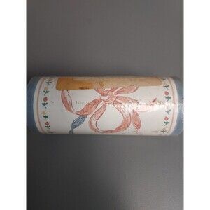 Vintage Imperial Wallcoverings Wallpaper Border bows blue pink KMP6851 5yds